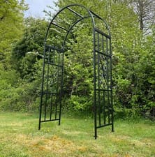 Image of Metal Garden Arch Arches Arbours Rose Climbing Plant Support Trellis Frame