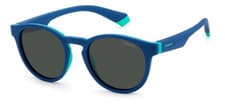 Image of Polaroid PLD 8048/S 465 (M9) Azure Green Polarized Sunglasses (For Kids)