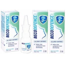 Image of 3X Becodefence Nasal Spray Hay Fever Allergy Defence 120 Sprays (06-2026) NEW