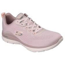 Image of Skechers 150754 Arch Fit Summits Daily Flow Ladies Light Mauve Textile Vegan Arc