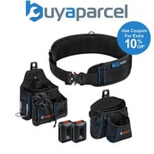 Image of Bosch ProClick Tool Belt 93 S/M + GWT 2 GWT 4 Tool Pouch + 2 x ProClick Holders