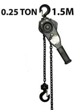 Image of Manual Lever Hoist Ratchet 0.25 Ton 250kg 1.5m Heavy Duty Lifting Pulling Chain