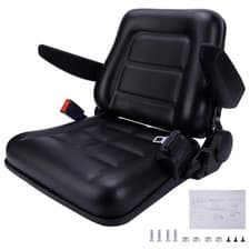Image of Universal Adjustable Suspension Seat Tractor Dumper Forklift Mower Plant Digger