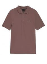 Image of Lyle & Scott Superfine Polo Shirt Tonal Plum Truffle