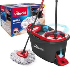 Image of Vileda 167751 - Turbo 3 in 1 with Microfibre Pad, Spin Mop For Cleaning Floors