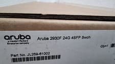 Image of HP HPE Aruba 2930F 24G 4SFP 24 Port Gigabit Ethernet Switch (4x 1G SFP) JL259A