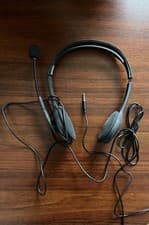 Image of Logitech 981-000612 H111 Stereo Headset With Noise-cancelling Microphone - Black