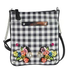 Image of Guess Britta Mini Shoulder Bag Checker HWGI669370