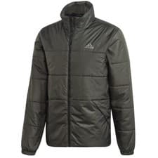 Image of Adidas Men's BSC 3-Stripes Insulated Jacket Padded Coat - Olive - Size - S (UK)