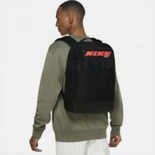 Image of CU9498-010 Nike Brasilia backpack gym school college Black Red Brsla M