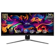 Image of MSI MPG 341CQPX 34" Curved Ultrawide QD-OLED 240Hz 0.03ms Gaming Monitor - Black