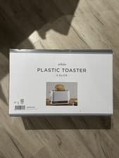 Image of Dunelm white plastic toaster 2 slices