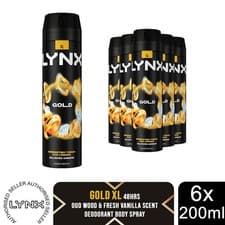 Image of Lynx XL 48-Hour High Definition Fragrance Body Spray Deodorant, 6 Pack, 200ml