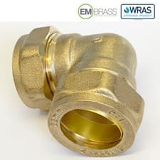Image of Brass Compression Fittings Couplings, Elbows, Tees, 8,10,12,15,22,28mm Size WRAS