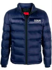 Image of Hugo Boss Navy Blue Puffer Jacket Large Boss Red Label RRP £299 BNWT
