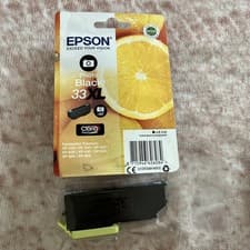 Image of 2 x EPSON 33XL Photo Black ink Cartridge C13T33614012 (dated 02 2020)