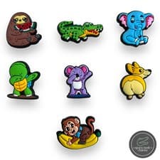 Image of Funny Animals - Sports Mode Charms for Shoes Clogs Sandals - Sloth Turtle Koala