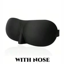 Image of 3D Contoured Sleep Mask Light Blocking Soft Breathable Eye Cover Travel