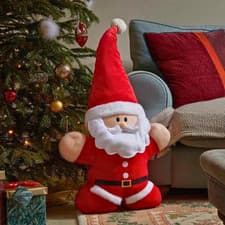 Image of Christmas Santa Claus Decoration Soft Plush Fabric Xmas Kid's Toy Home Large
