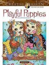 Image of Creative Haven Playful Puppies Coloring Book (working title) by Marjorie...