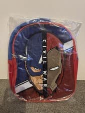 Image of Marvel Captain America Iron Man Civil War Backpack Rucksack Brand new
