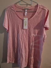 Image of ADIDAS NEO LOGO HAZECORAL/WHITE TOP T- SHIRT WOMAN XL 18