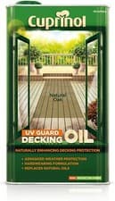 Image of Cuprinol UV Guard Decking Oil Advanced Weather Wood Protection 5L