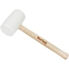 Image of BlueSpot Tools 26530 White Rubber Mallet 454g (16oz)