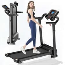 Image of Gym Treadmill Electric Motorised Running Machine Walking Home Folding 9% incline
