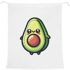 Image of 'Cute Kawaii Avocado' Laundry / Washing / Storage Bag (LB00032948)