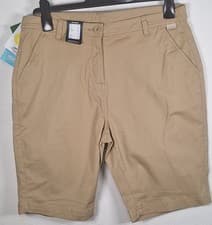 Image of Regatta Womens Bayletta Shorts Cotton Stretch Multi Pockets UV Protection UK 12