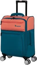 Image of IT Luggage Megalite Duo-Tone 8 Wheel Small 56cm Suitcase Peach/Teal TSA Lock