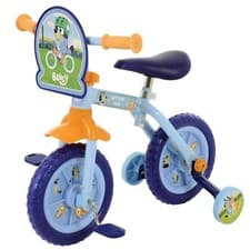 Image of Bluey 2-in-1 Training Bike 10" Removable Stabilisers Children 2 Years+