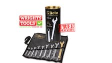 Image of Beta 42/B9-80 Combination Spanner Set in roll-up wallet
