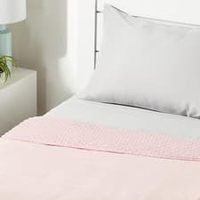 Image of Amazon Basics Girls Weighted Blanket & Micro Mink Cover - Grey Pink. Diff Sizes