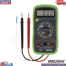 Image of Sealey MM20HV 8-Function Hi-Vis Digital Multimeter with Thermocouple