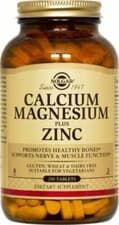 Image of Solgar Calcium Magnesium Plus Zinc 250 Tablets BBE: 01/2029