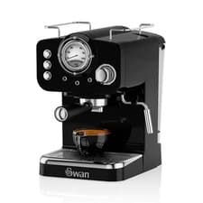 Image of Swan Retro Black Pump Espresso Coffee Machine