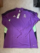 Image of Adidas x Real Madrid 2022/23 Training Top Purple Size XL