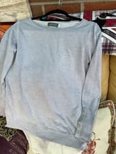 Image of ladies MintVelvet topsize 8Silver Grey & cream.