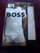 Image of mens hugo boss large white t shirt