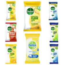 Image of Dettol Wipes Antibacterial Surface Floor Cleansing Biodegradable Wipes