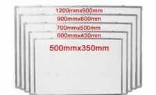 Image of Magnetic Whiteboard in Various Sizes for Office, School, and Home Use Dry Erase