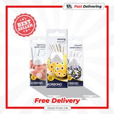 Image of Korbond Sewing & Craft Needle Set Hand Machine Embroidery Beading Darning