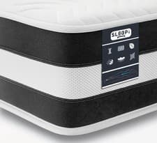 Image of LUXE 3D Border Hybrid Mattress – Orthopaedic Design with Memory Foam and Springs