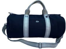 Image of LACOSTE HOLDALL Duffel Bag Roll Gym Bag Small Vintage N21 Black NEW