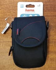 Image of Hama 90P Astana Bag for Camera or Camcorder, Black/Red.