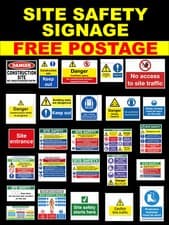 Image of Building Site Safety Signage - 5mm Corriboard Plastic Sign Boards