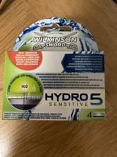 Image of Wilkinson-Sword Hydro 5 Sensitive Blade Set, 4 Pack New Sealed