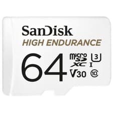Image of SanDisk High Endurance 100MBs Micro SDXC Card with Adapter 64GB SDSQQNR-064G